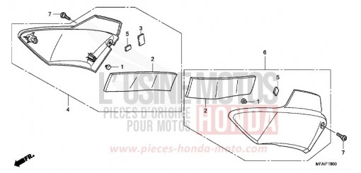 COUVERCLE LATERAL CBF1000A9 de 2009